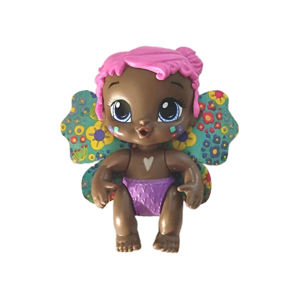 Baby Alive GloPixie Minis 4" Doll Single Bun Pink Hair Hasbro